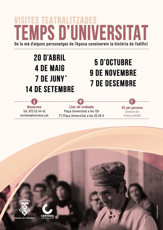 cartell Visita teatralitzada 'Temps d’Universitat' 2025 cartell Visita teatralitzada 'Temps d’Universitat' 2025