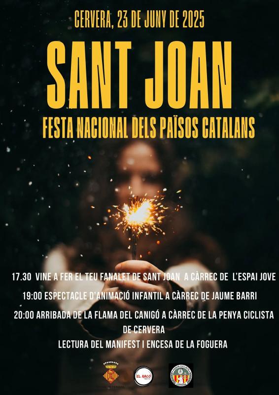cartell Sant Joan 2025 a Cervera