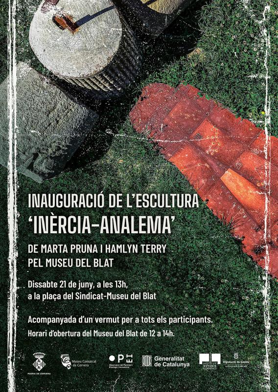 cartell Inauguració de l'escultura 'Inèrcia-analema'