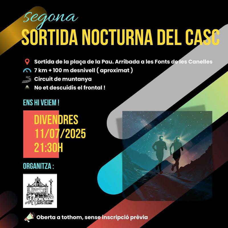 cartell 2a sortida nocturna del casc cartell 2a sortida nocturna del casc