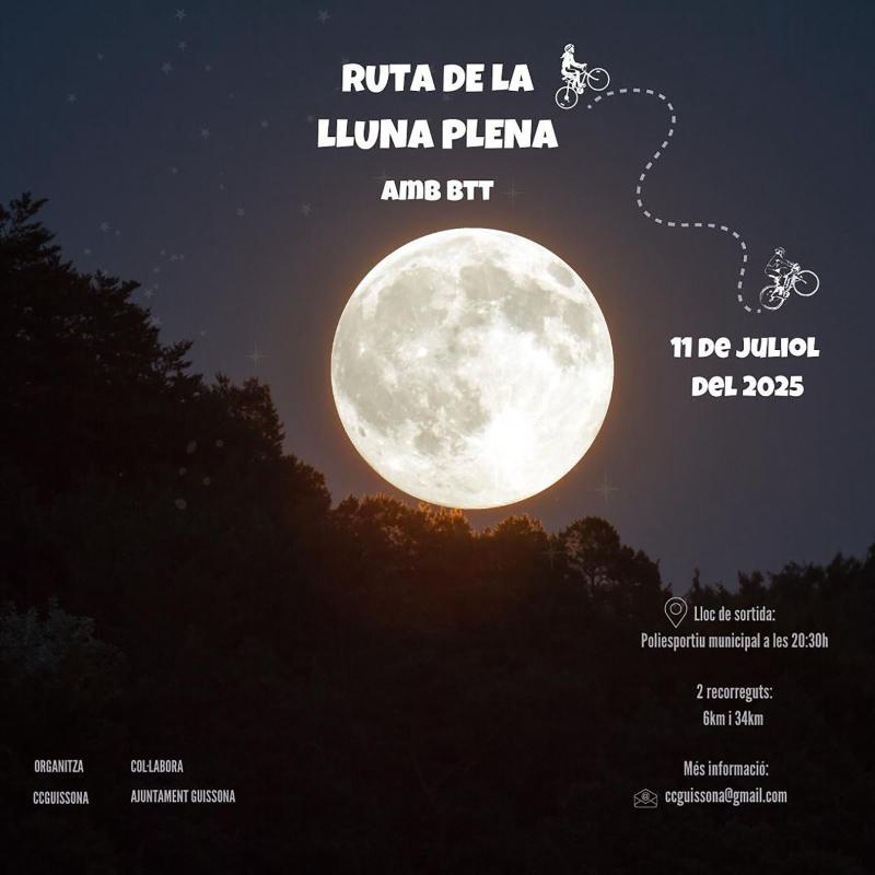 cartell Ruta de la Lluna plena 2025 cartell Ruta de la Lluna plena 2025