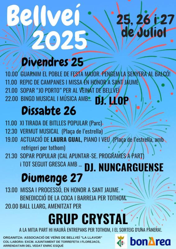 cartell Festa Major de Bellveí 2025