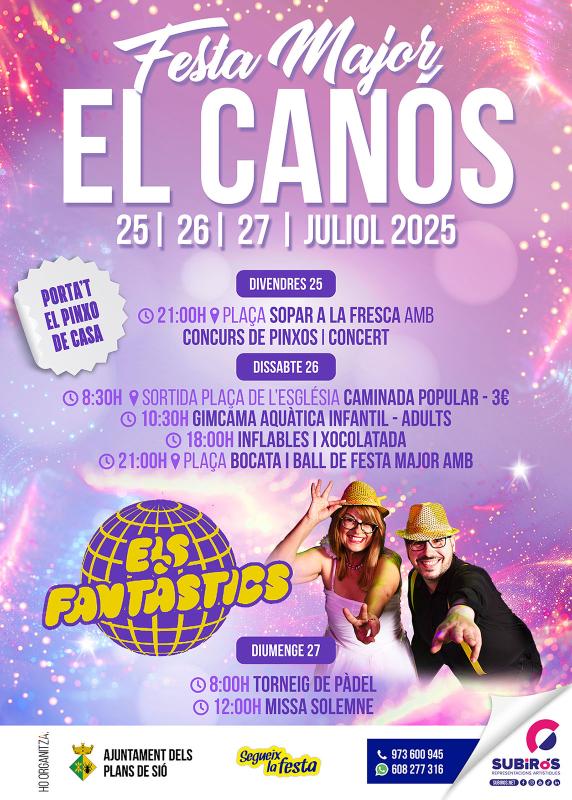 cartell Festa Major de El Canós 2025