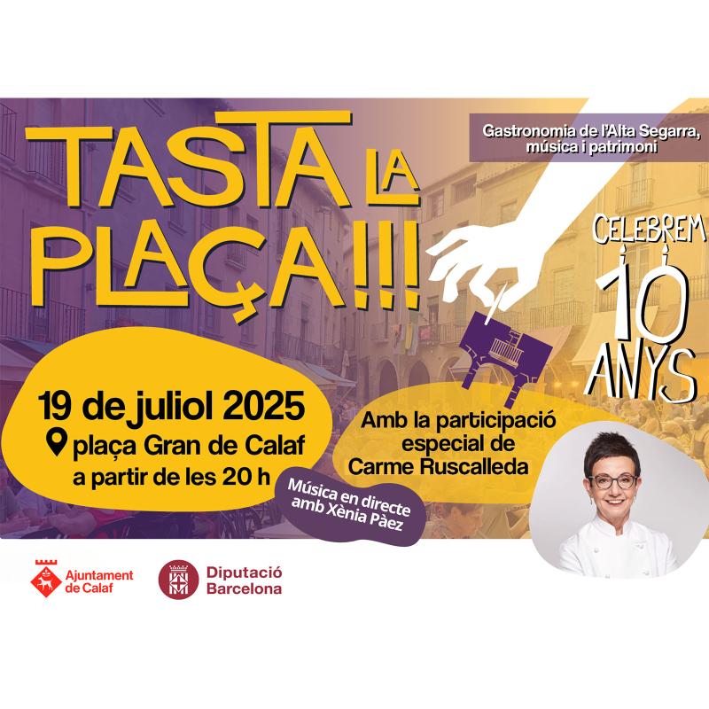 cartell Tasta la plaça 2025