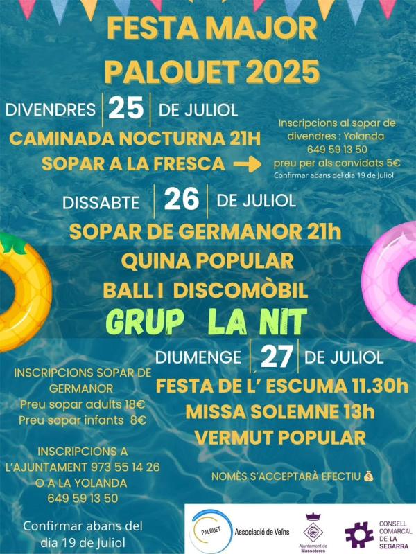 cartell Festa Major de Palouet 2025