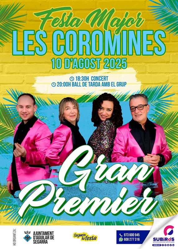 cartell Festa Major de Les Coromines 2025 cartell Festa Major de Les Coromines 2025
