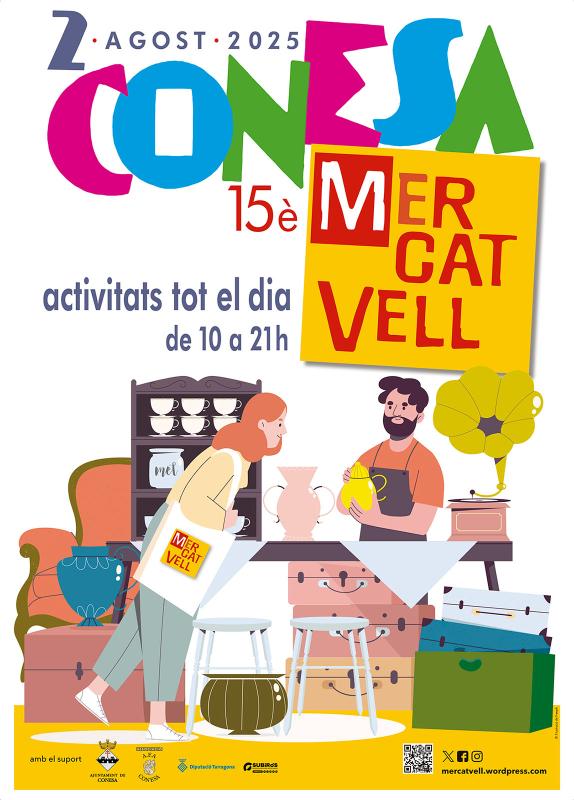 cartell 15è Mercat Vell de Conesa cartell 15è Mercat Vell de Conesa