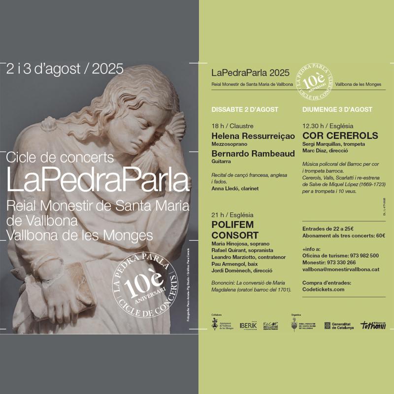 cartell Concerts La Pedra Parla 2025 cartell Concerts La Pedra Parla 2025