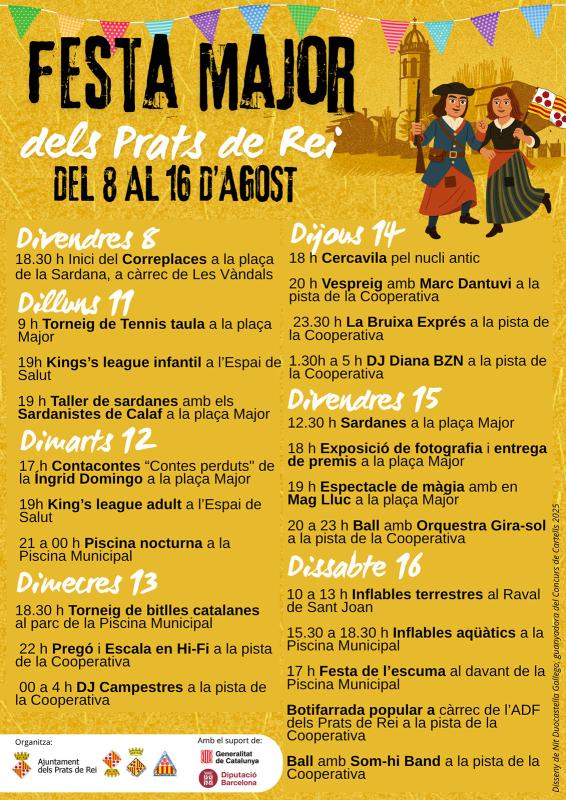 programa Festa Major dels Prats de Rei 2025 - 