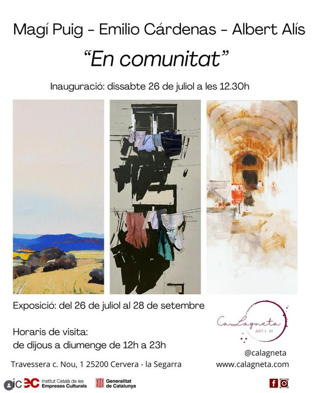 cartell Exposició 'En Comunitat' cartell Exposició 'En Comunitat'