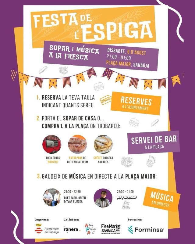 cartell festa de l'esgiga - Sanaüja