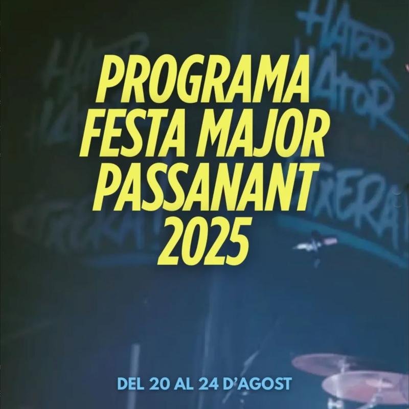 cartell Festa Major de Passanant 2025