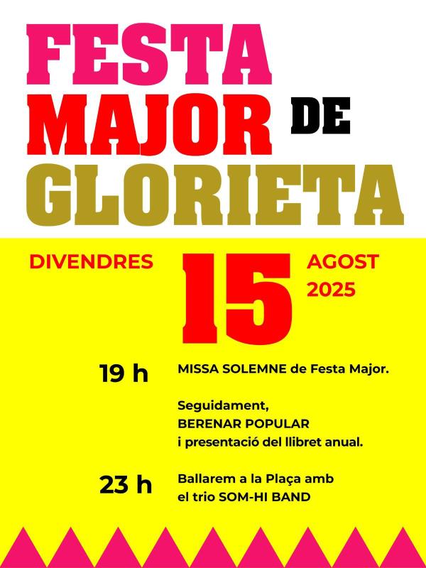 cartell Festa Major de Glorieta 2025