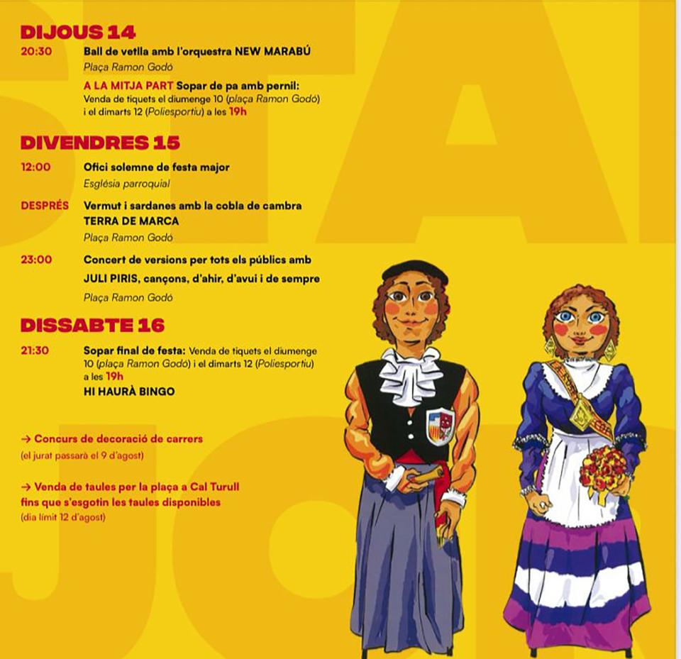 programa Festa Major de Copons 2025 - Copons