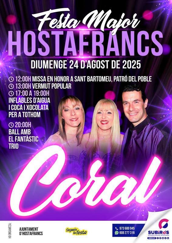 cartell Festa Major d'Hostafrancs 2025