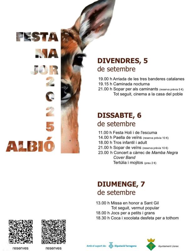 cartell Festa Major d'Albió 2025
