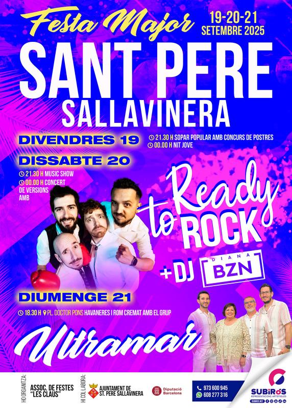 cartell Festa Major de Sant Pere Sallavinera 2025