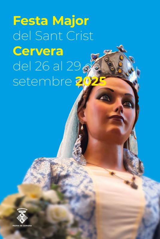 cartell Festa major del Sant Crist de Cervera 2025