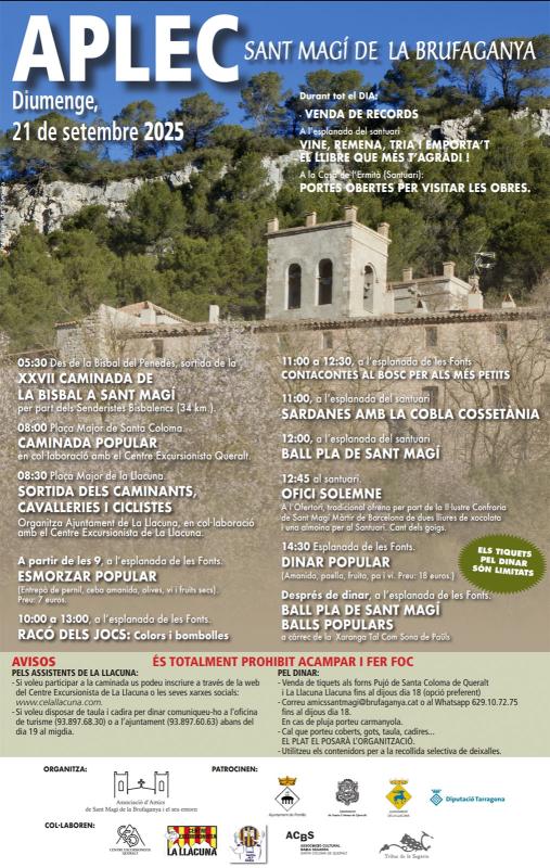 cartell Aplec de Sant Magí de la Brufaganya 2025