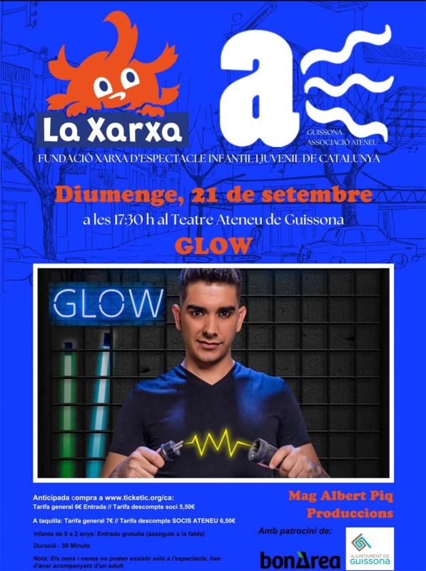 cartell Espectacle d'il·lusionisme 'Glow' cartell Espectacle d'il·lusionisme 'Glow'