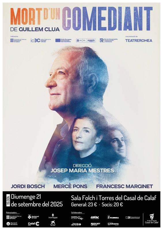 cartell Teatre 'Mort d'un comediant' cartell Teatre 'Mort d'un comediant'