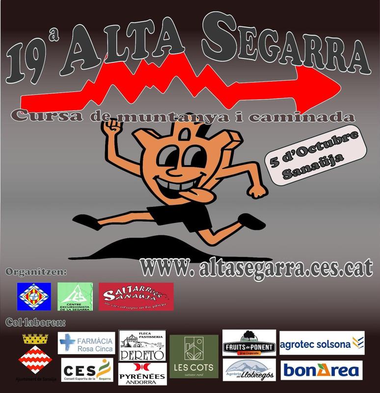 cartell 19a Cursa de muntanya Alta Segarra