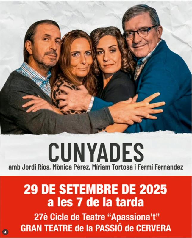 teatre Festa major del Sant Crist de Cervera 2025 - Cervera teatre Festa major del Sant Crist de Cervera 2025 - Cervera