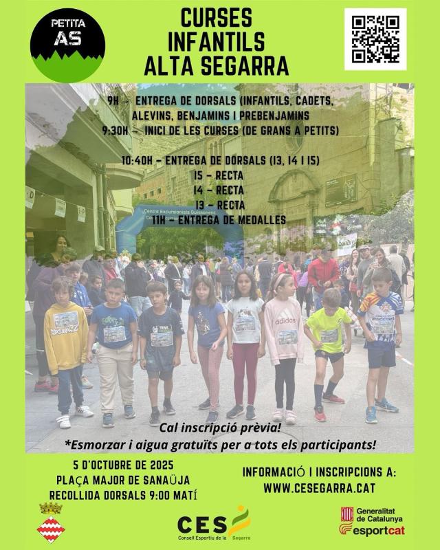 cartell cursa infantil - Sanaüja