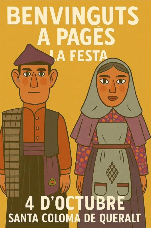 cartell 10è aniversari de Benvinguts a Pagès, La Festa cartell 10è aniversari de Benvinguts a Pagès, La Festa