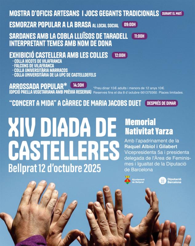cartell 14a Diada de Castelleres a Bellprat