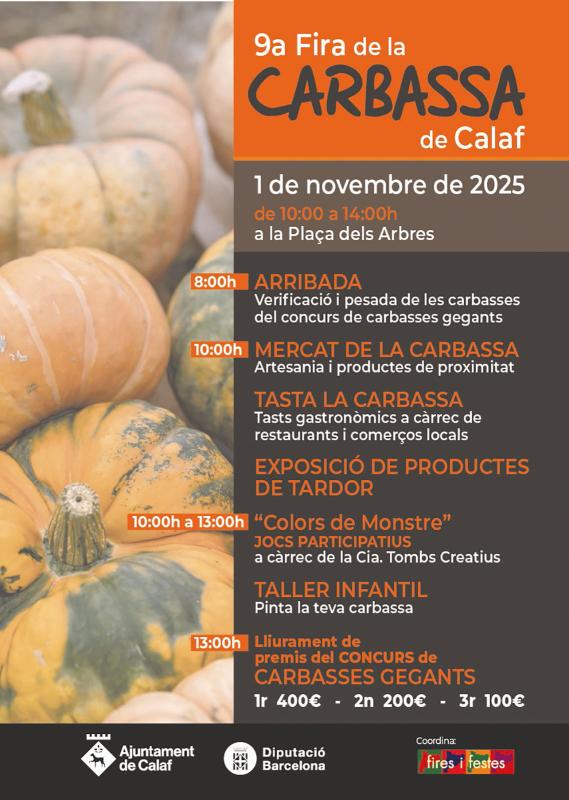 cartell Fira de la Carbassa de Calaf 2025