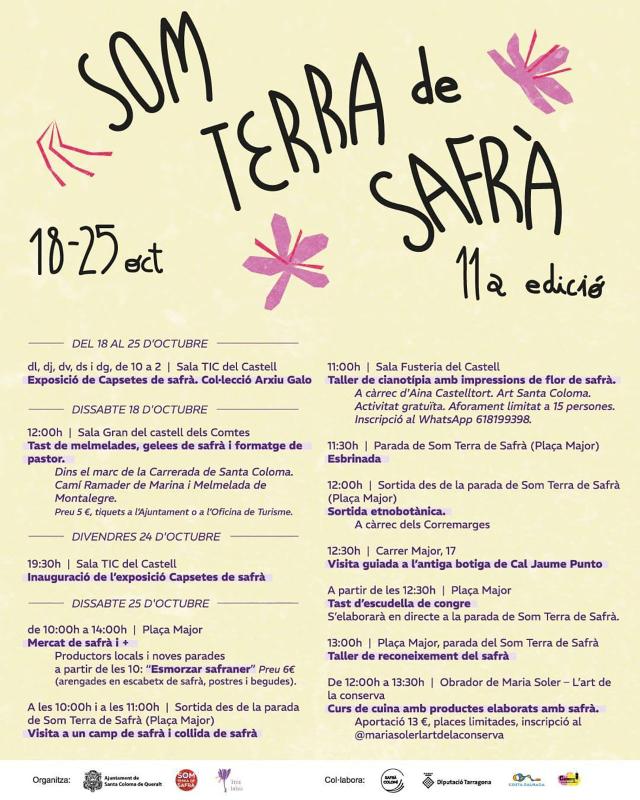 cartell Som Terra de Safrà 2025