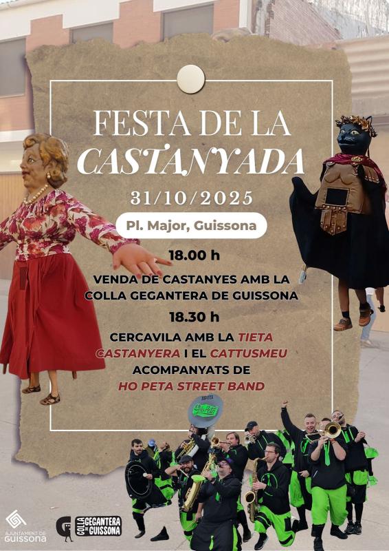 cartell Castanyada a Guissona 2025