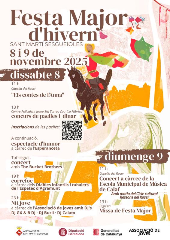 cartell Festa major d’hivern de Sant Martí Sesgueioles 2025