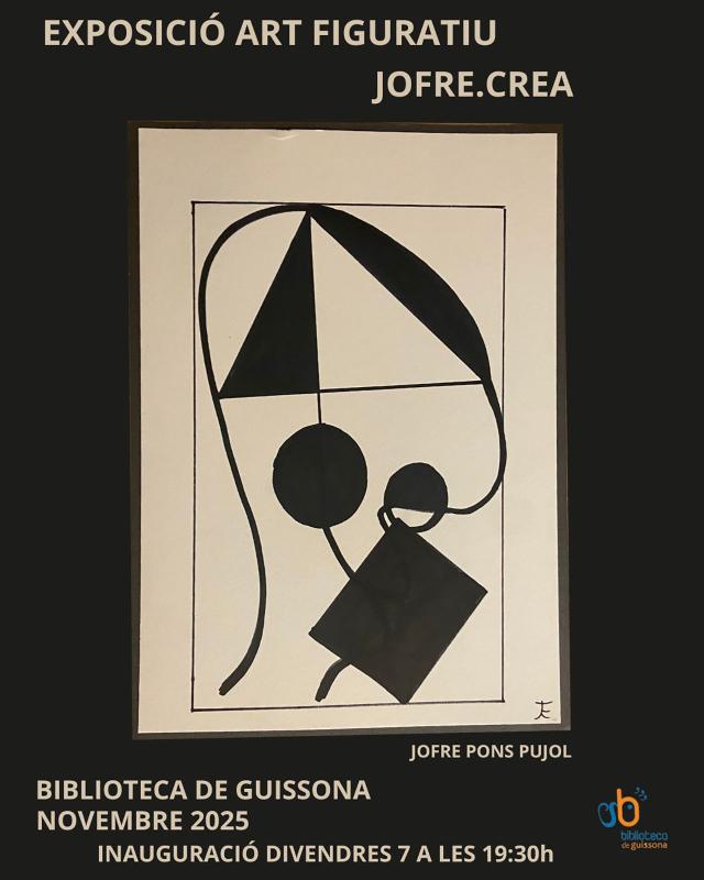 cartell exposició d'art figuratiu de Jofre Pons Pujol