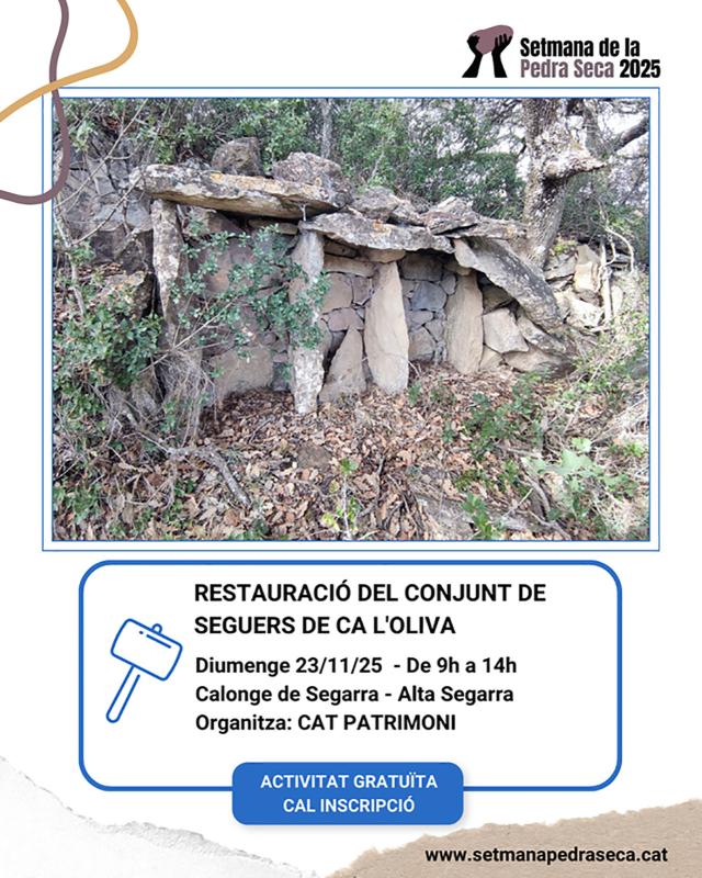 6a edició de la Setmana de la Pedra Seca Calonge de Segarra - 