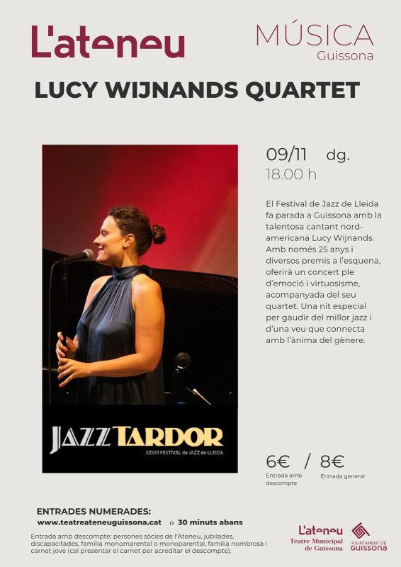 cartell Concert de Lucy Wijnands Quartet