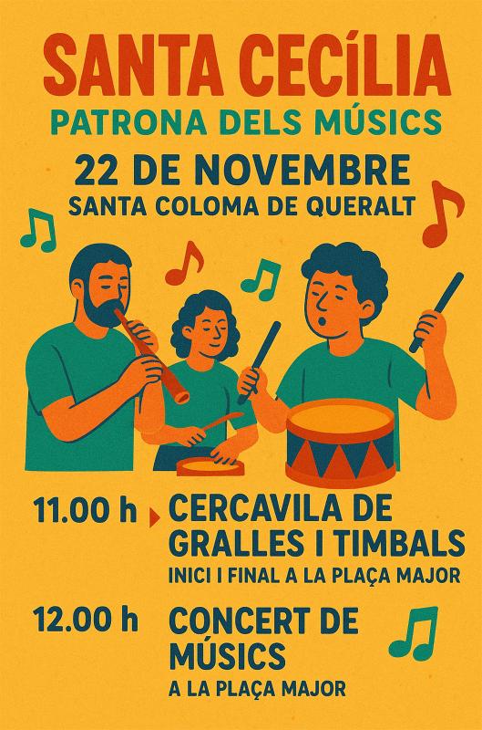 cartell Festa de Santa Cecília 2025