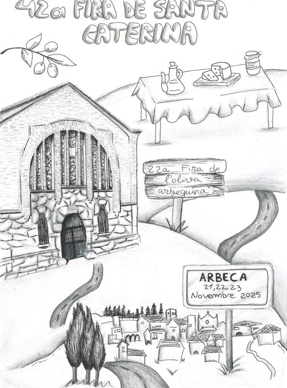 cartell 42a Fira de Santa Caterina i 22a Fira de l'Oliva Arbequina