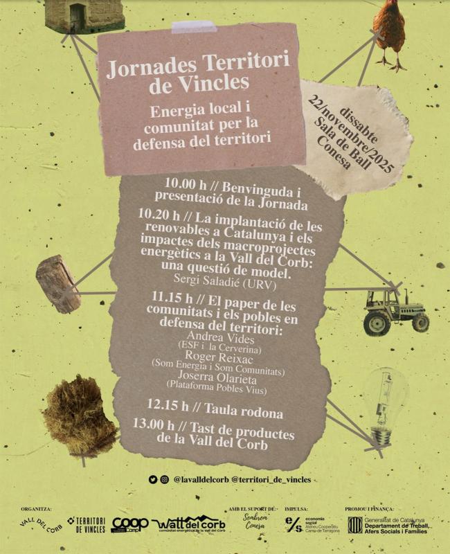 cartell Jornades Territori de Vincles a Conesa