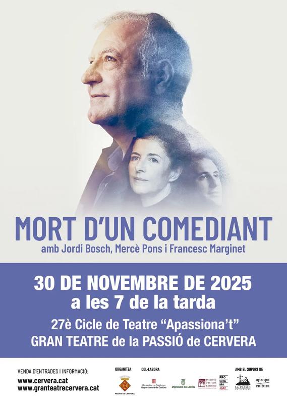 cartell Teatre ' Mort d’un comediant'