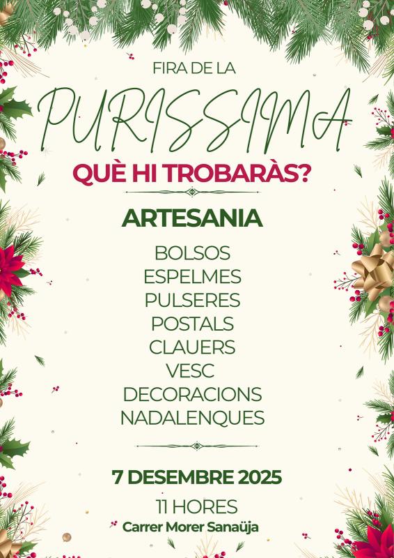 cartell Fira de la Puríssima - Sanaüja cartell Fira de la Puríssima - Sanaüja