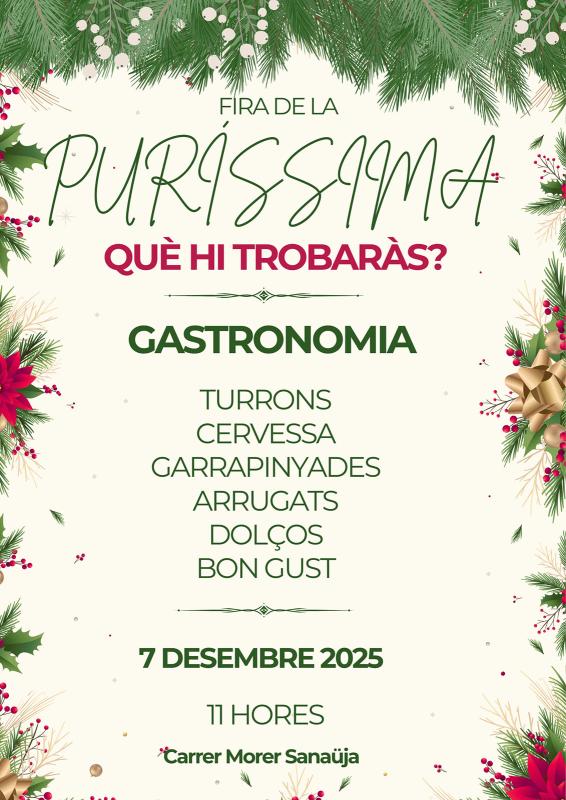 cartell Fira de la Puríssima - Sanaüja cartell Fira de la Puríssima - Sanaüja
