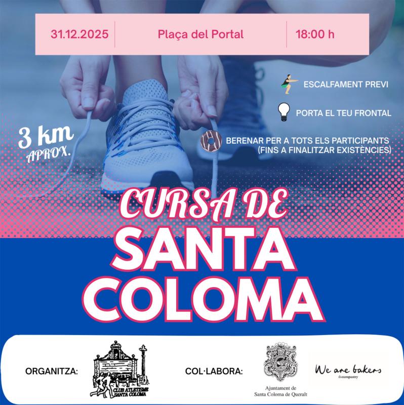 cartell Cursa de Santa Coloma 2025