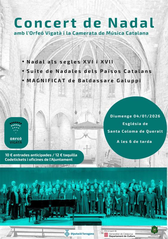 cartell Concert de Nadal a Santa Coloma