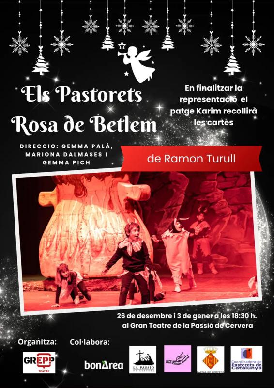 cartell Els Pastorets 'La Rosa de Betlem' 2025