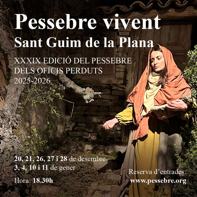 cartell Pessebre Vivent dels Oficis Perduts 2025