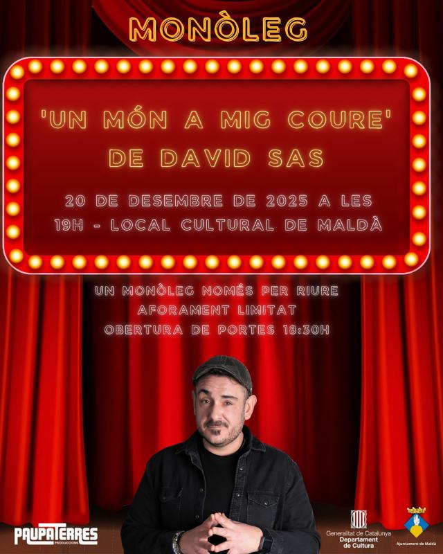 cartell Monòleg 'Un món a mig coure'