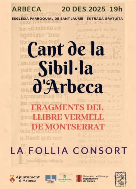 cartell Cant de la Sibil·la d'Arbeca