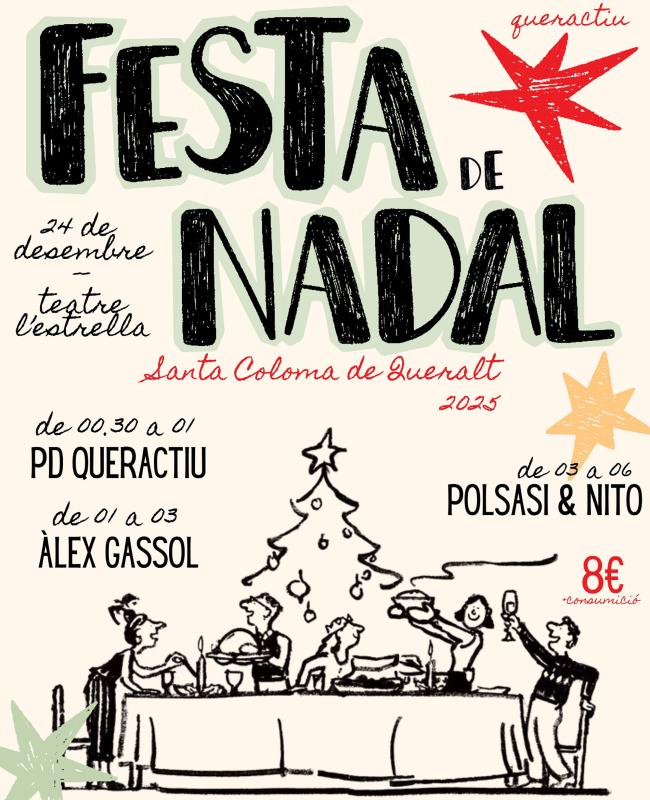 cartell Festa de Nadal Queractiu 2025